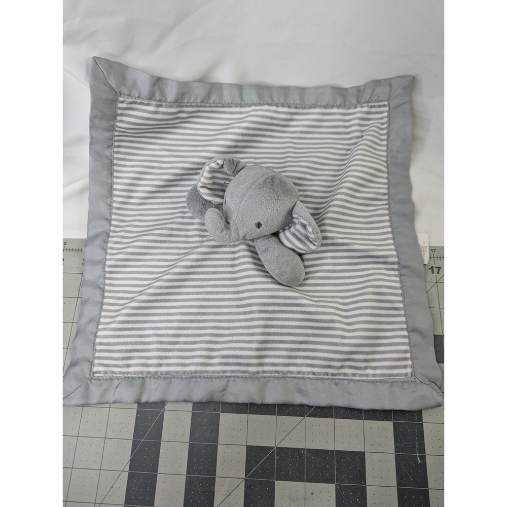 Circo Gray Stripe Elephant Lovey Target Security Blanket 2015 Stuffed Animal Toy